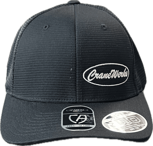 Black FlexFit Ribbed Trucker Cap