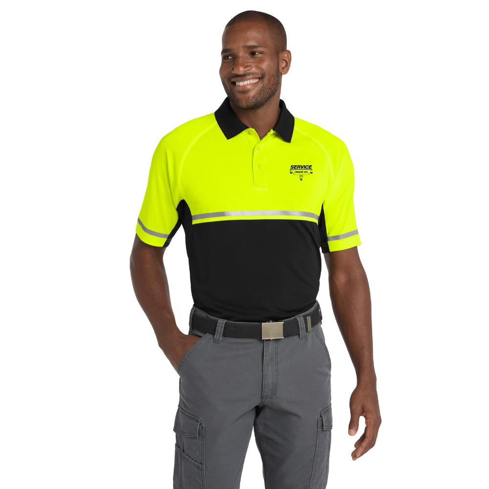 Service Crane - Select Lightweight Snag-Proof Enhanced Visibility Polo