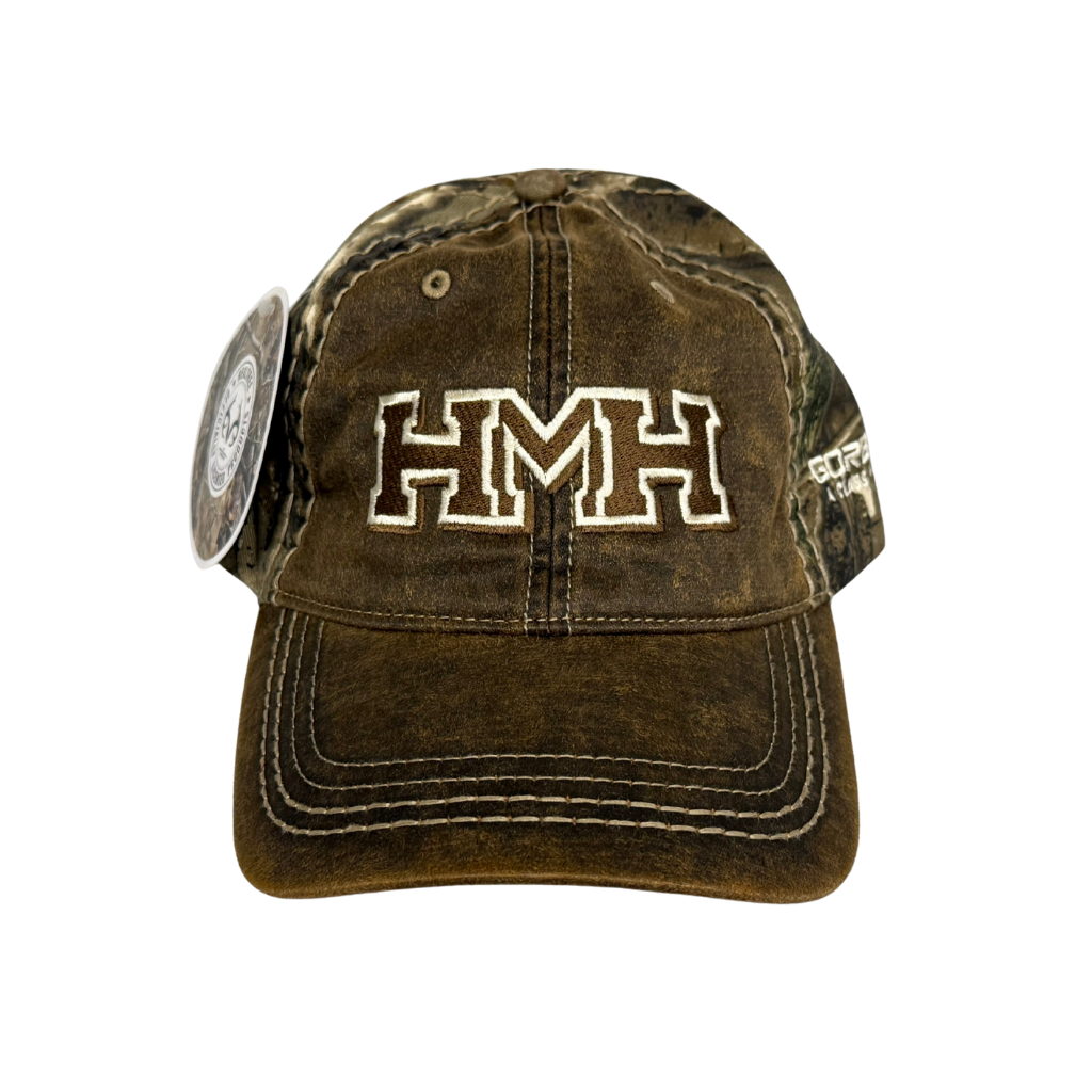 Harriman Faux Leathered Camo Cap