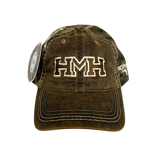 Harriman Faux Leathered Camo Cap